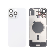 Vitre Arrière Blanche Titane iPhone 16 Pro Max (Avec MagSafe) (Sans Logo)