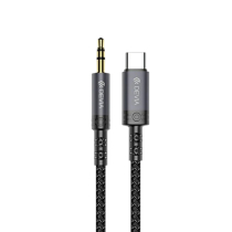 DEVIA Câble USB-C Vers Jack 3,5mm 1m (Noir)
