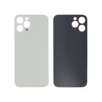 Vitre Arrière Argent iPhone 12 Pro Max (Large Hole) (Sans Logo)