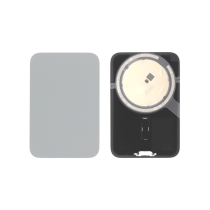 Vitre Arrière Argent iPhone 17 Pro (Sans Logo)